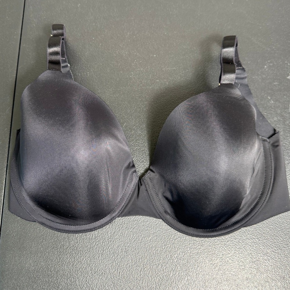 Soma Vanishing 360 Perfect Coverage Black‎ T-Shirt Bra 32DDD Underwire Smooth